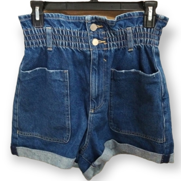 Zara Shorts Zara Paper Bag Denim Shorts Poshmark